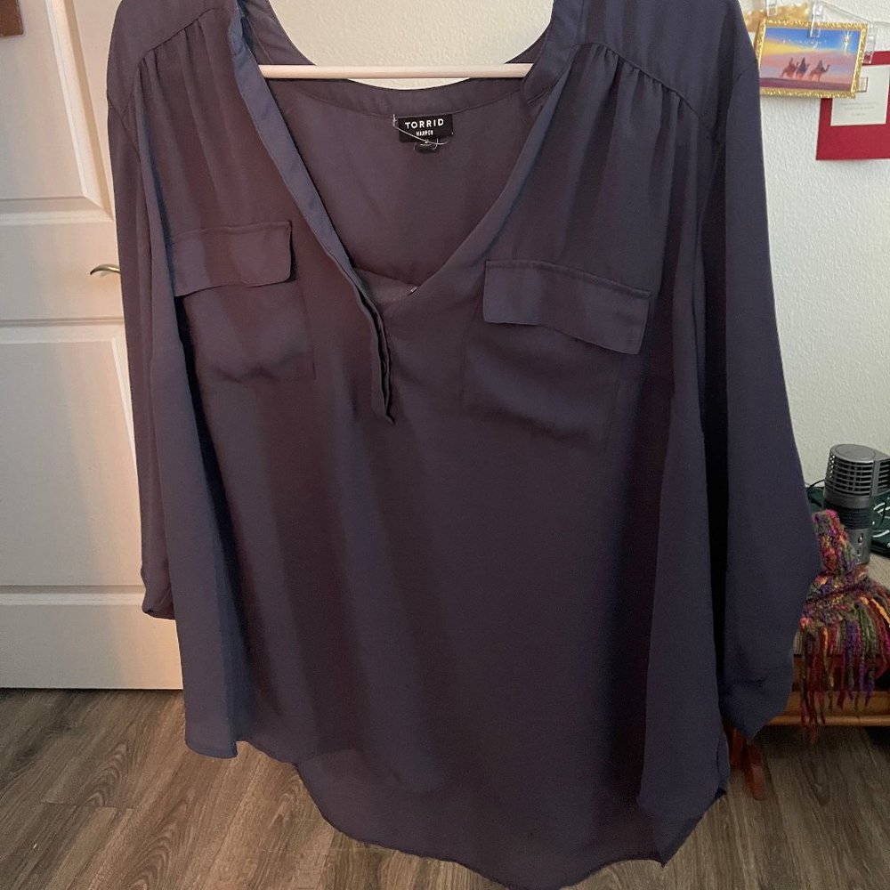 Torrid blouse - Slate grey/blue